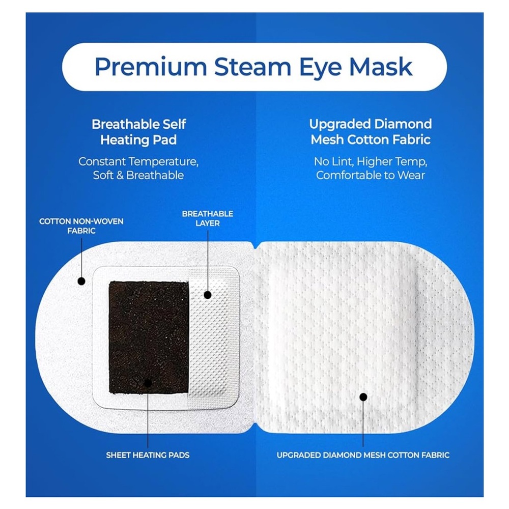 Monier Steam Eye Mask 20 Pack (2 Pack) - Picture 5 of 7